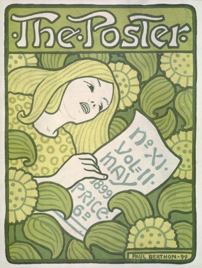 Front Cover of The Poster, vol.II, no.11, May 1899 by Paul Berthon